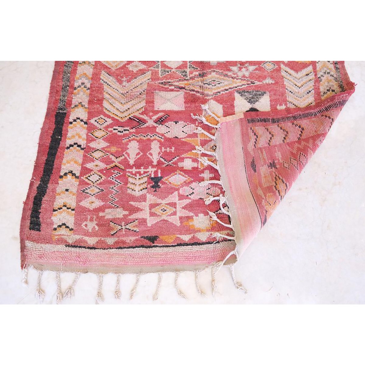 Marokkanischer Berber Teppich in Vintage Wolle 183 x 286 cm - verkauft