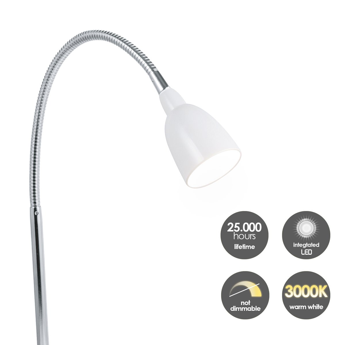 Flexy LED Bureaulamp 3W Wit - Verstelbaar