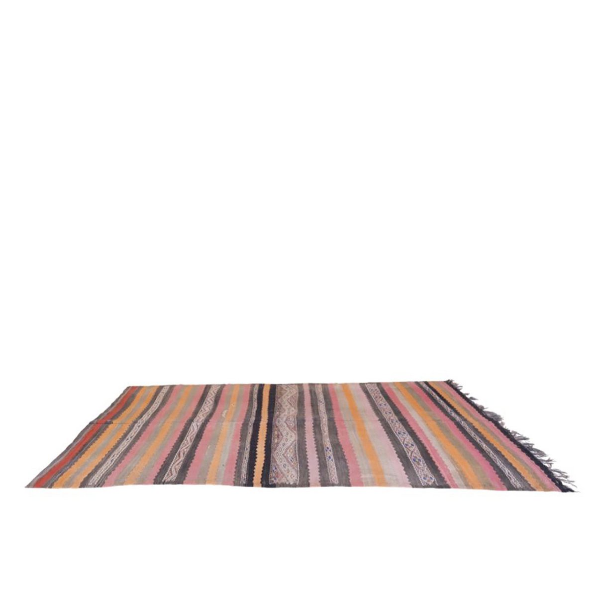 Marokkaner Berber Kilim Teppich reines Woll 173 x 370 cm