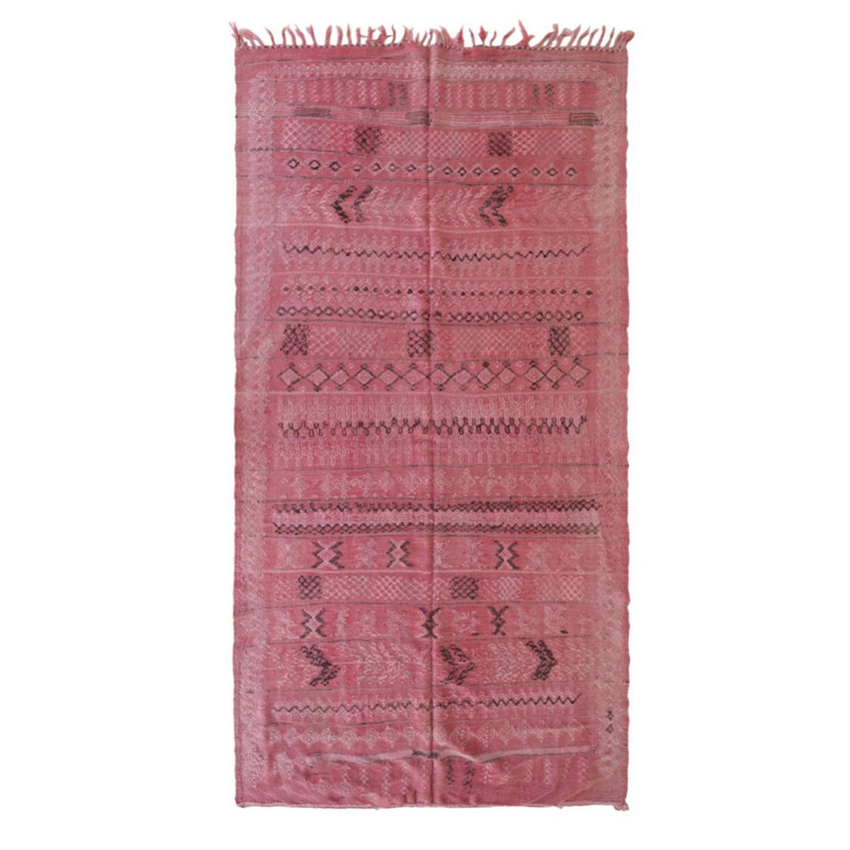 Marokkaner Berber Kilim reiner Wolle 144 x 278 cm Teppich