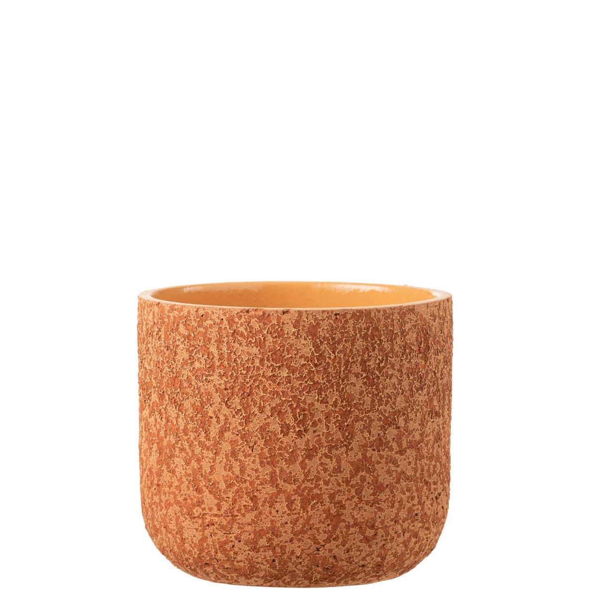 J-Line Blumentopf Rough – Keramik – Terrakotta – extra groß – Ø 24,50 cm