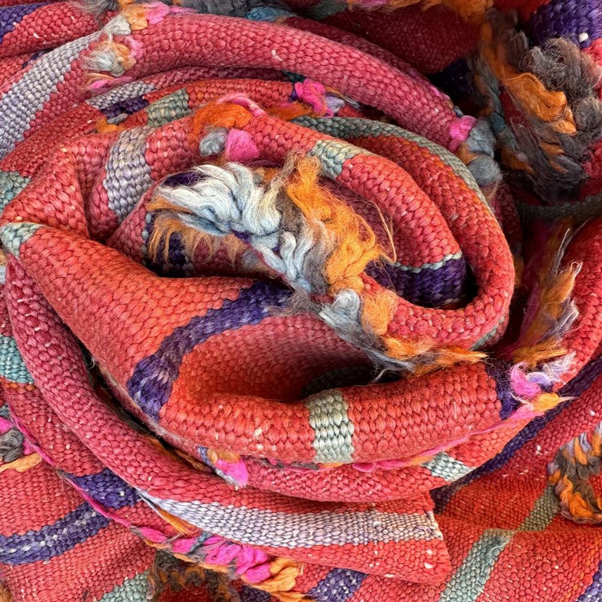 Marokkaner Berber Kilim Teppich reines Woll 138 x 220 cm