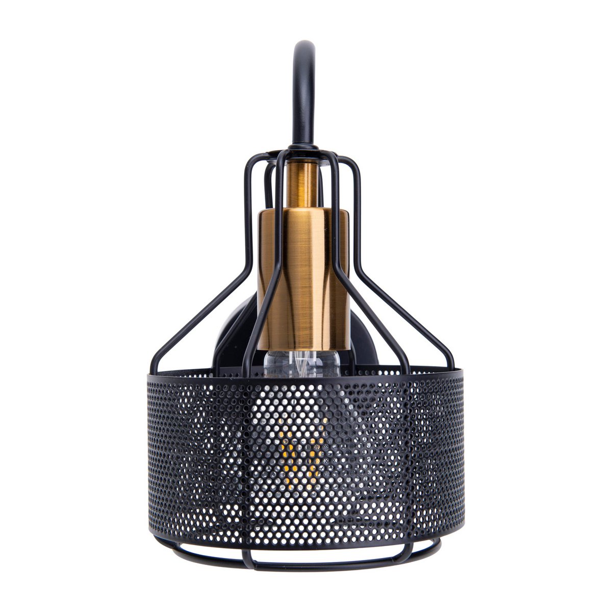 1er Wandleuchte Spot "FORO" aus Metall in Schwarz, mit E27-Fassung, ca. 22 x 13,5 x 23 cm. Stilvolle Beleuchtung für Wohnzimmer, Esszimmer oder Küche.