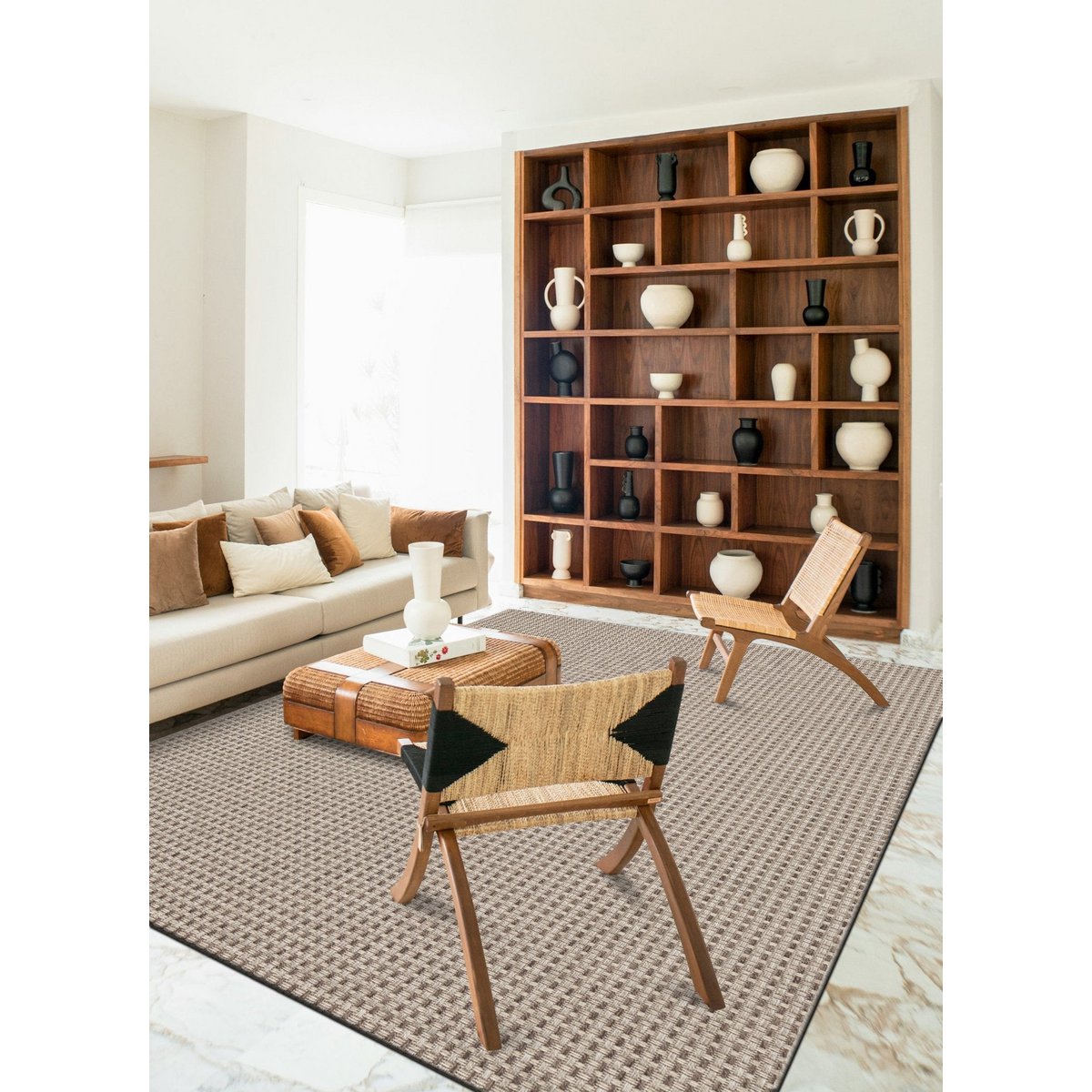 Außenerblatt -Teppichaspekt Sisal Pienza