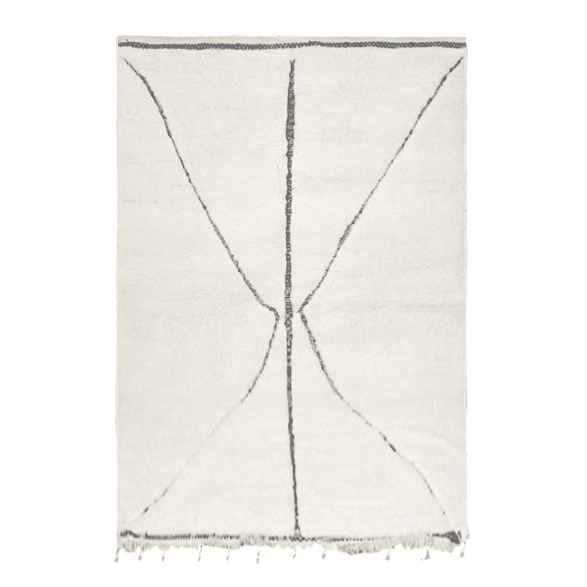 Authentischer Berberteppich aus Beni-Mellal-Wolle 227 x 300 cm