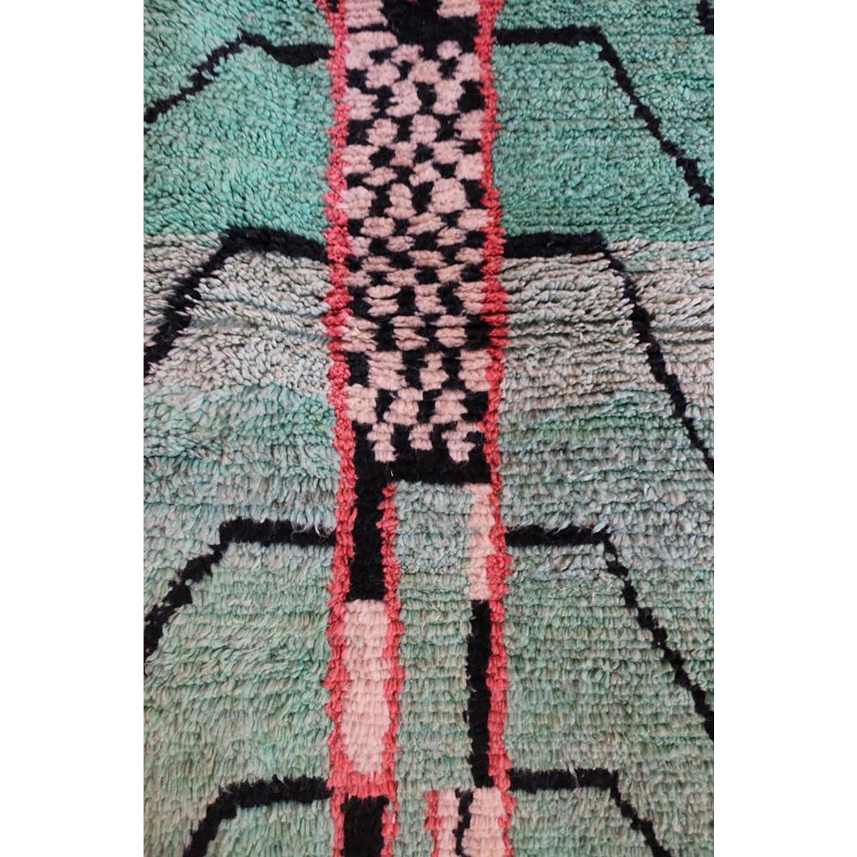 Reiner Korridor Teppich Berberwolle 81 x 294 cm