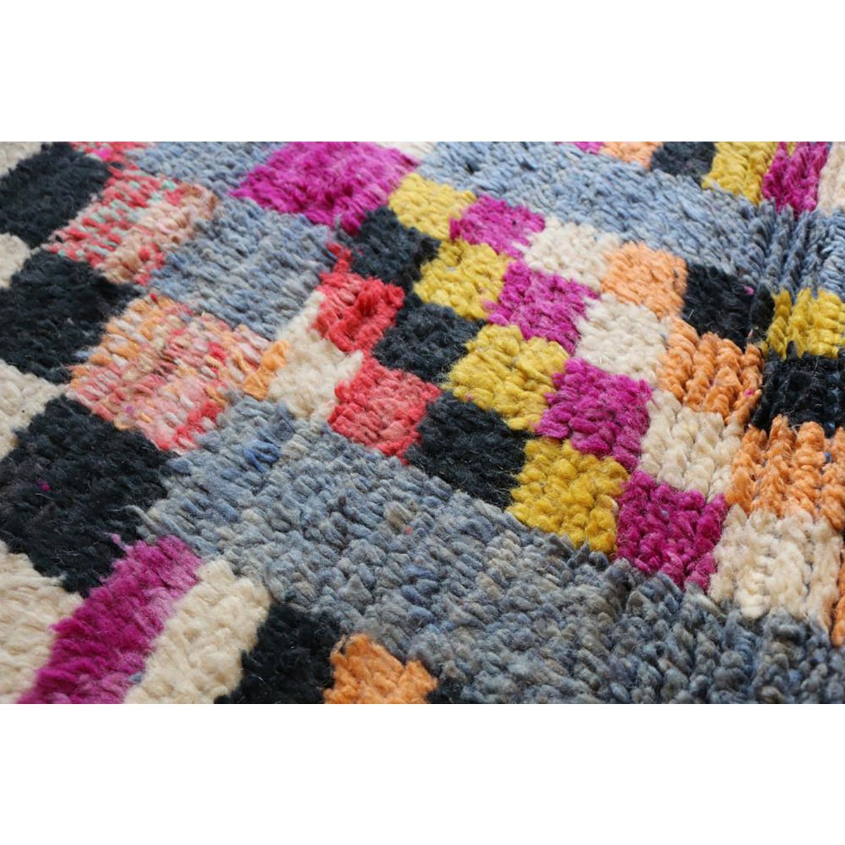 Marokkaner Berberkorridor Teppich reines Woll 71 x 413 cm