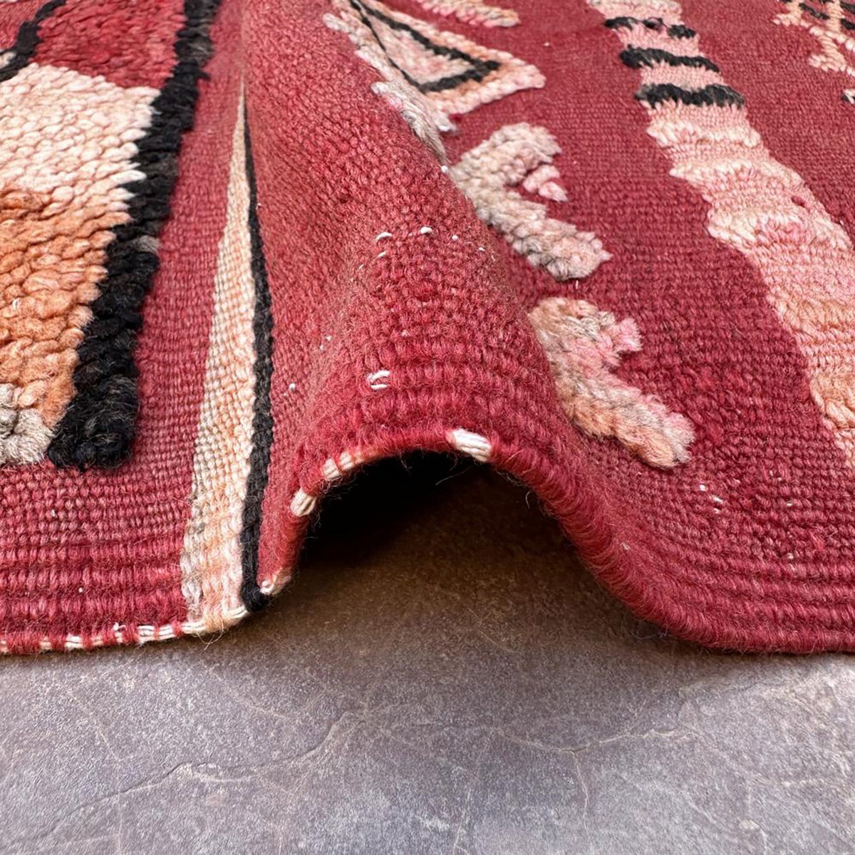 Marokkaner Berber Kilim reiner Wolle 169 x 364 cm Teppich