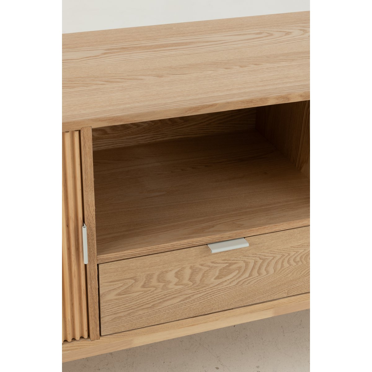 J-Line-Kabinettsrunde MDF/Dennenhout Naturel Small