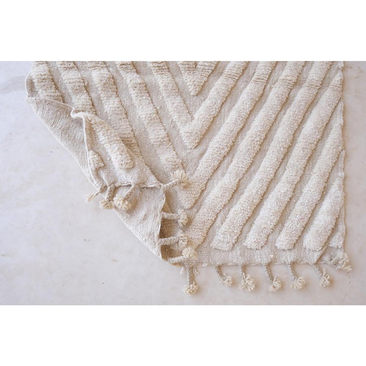 Marokkaner Berber Teppich reine Wolle 125 x 157 cm