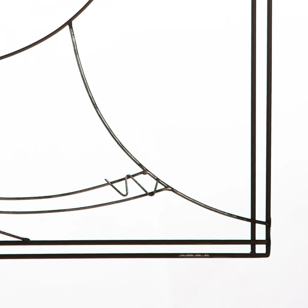 3D Wanddeko MADAME & MONSIEUR Dunkelbraun Kupferfarben Höhe 60cm