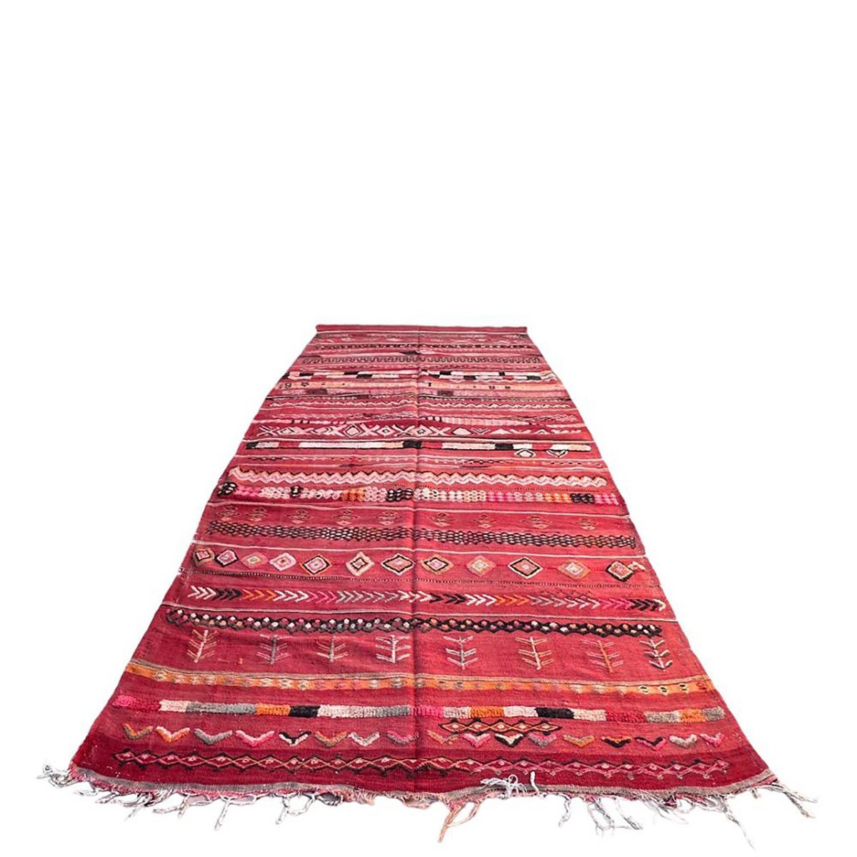 Marokkaner Berber Kilim reiner Wolle 169 x 364 cm Teppich