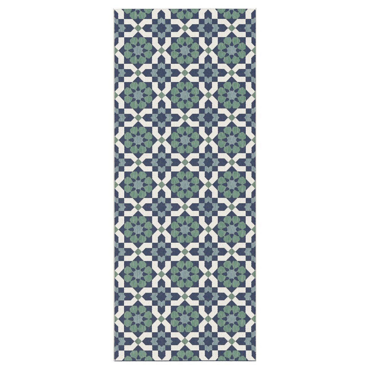 Ethnische Teppich im Freien gegen Belem -Flecken im Freien