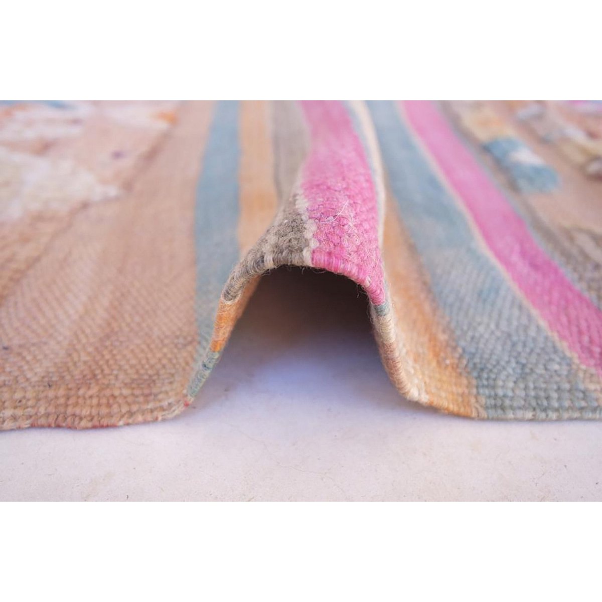 Marokkaner Berber Kilim reine Wolle 155 x 363 cm Teppich