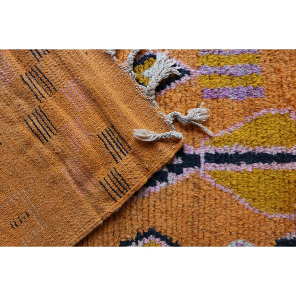 Marokkaanse Berber gangkleed van zuiver wol 77 x 375 cm