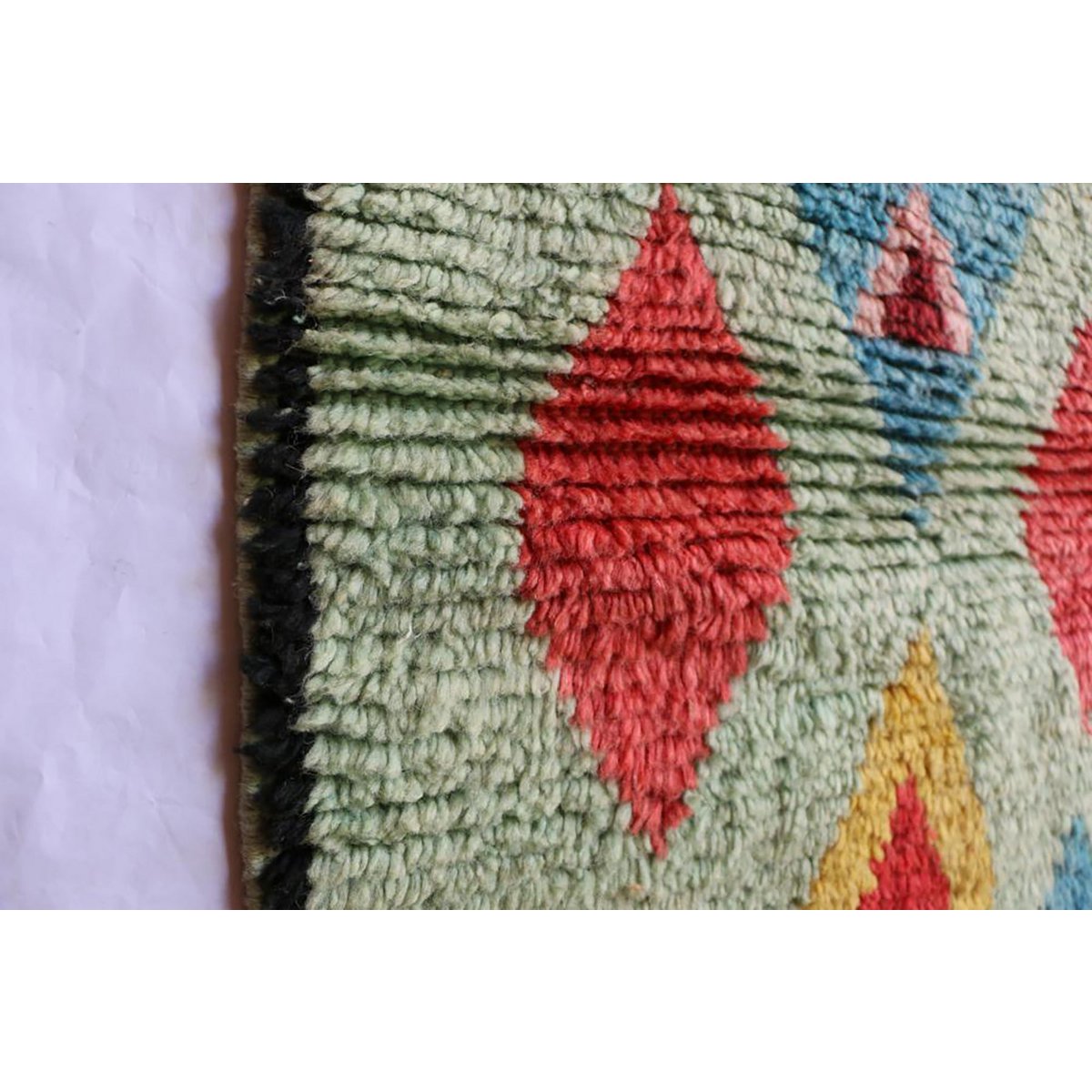 Reiner Korridor Teppich Berberwolle 64 x 335 cm