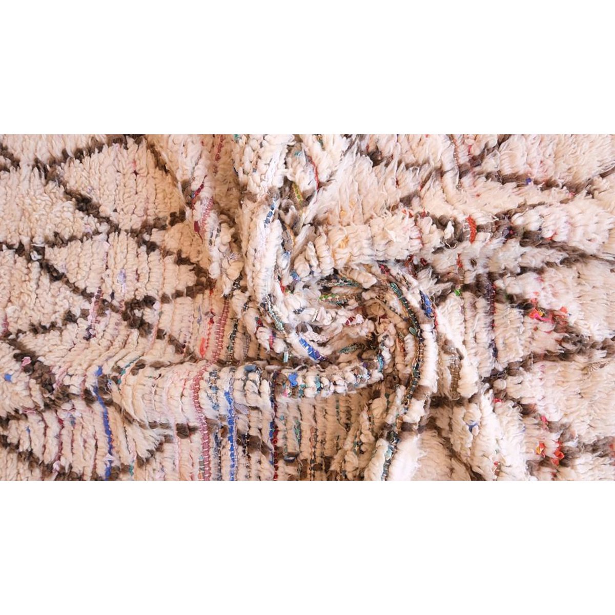 Marokkaner Berber Teppich reines Woll 103 x 230 cm