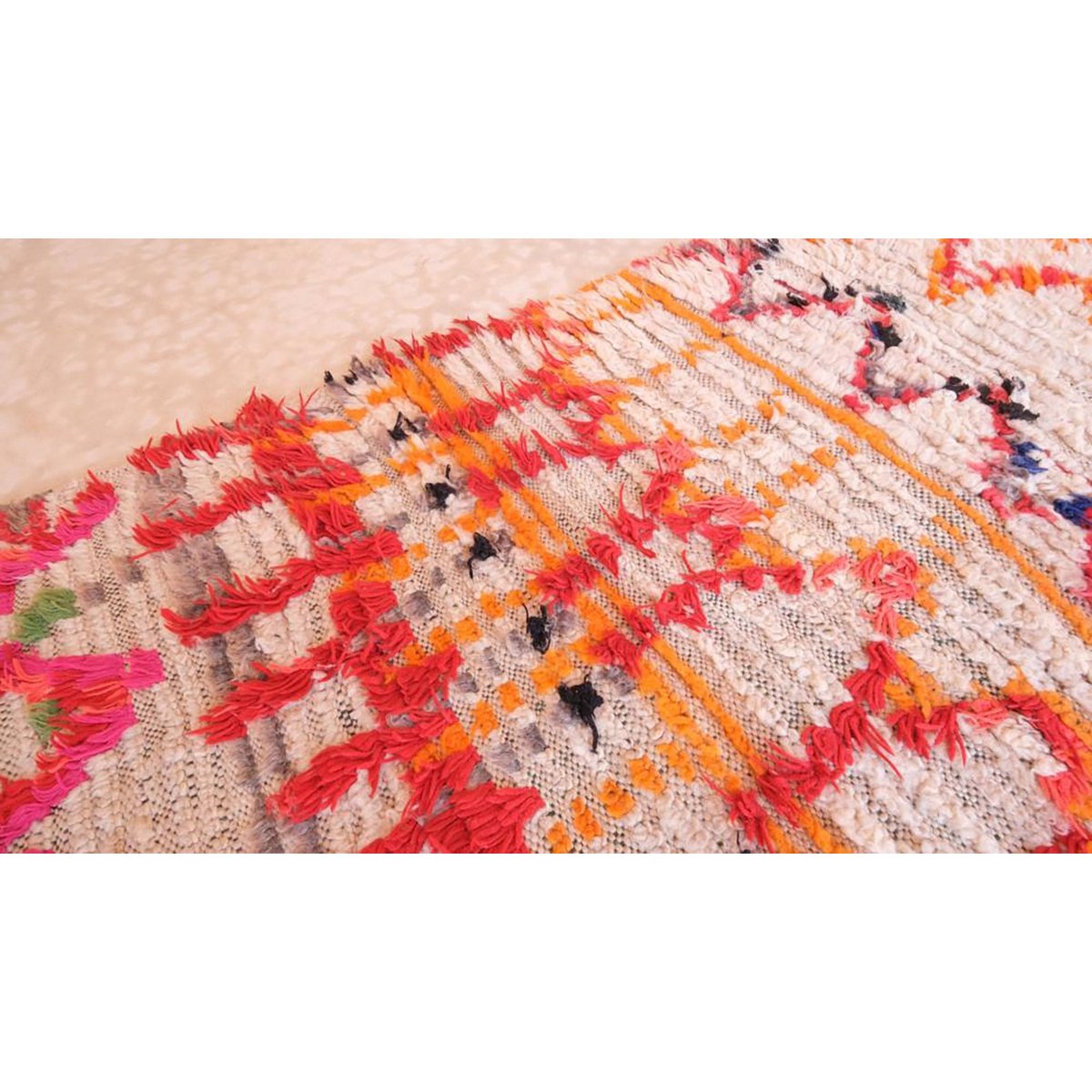 Marokkanischer Berber Teppich reine Wolle 80 x 186 cm