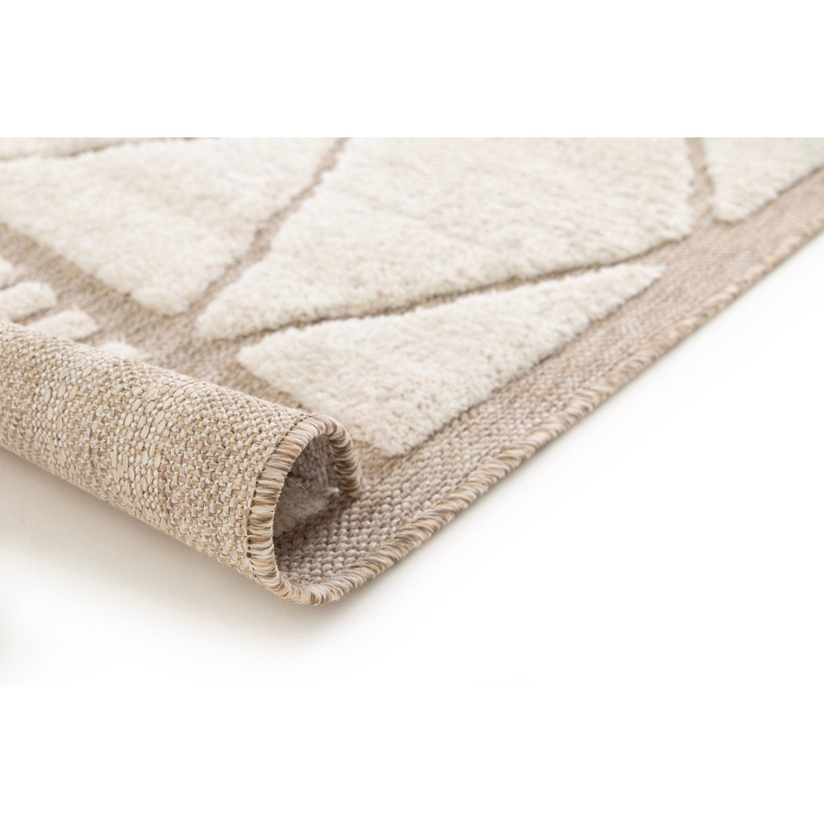 Designteppich ethnischer Inspiration mit Alba Reliefeffekt