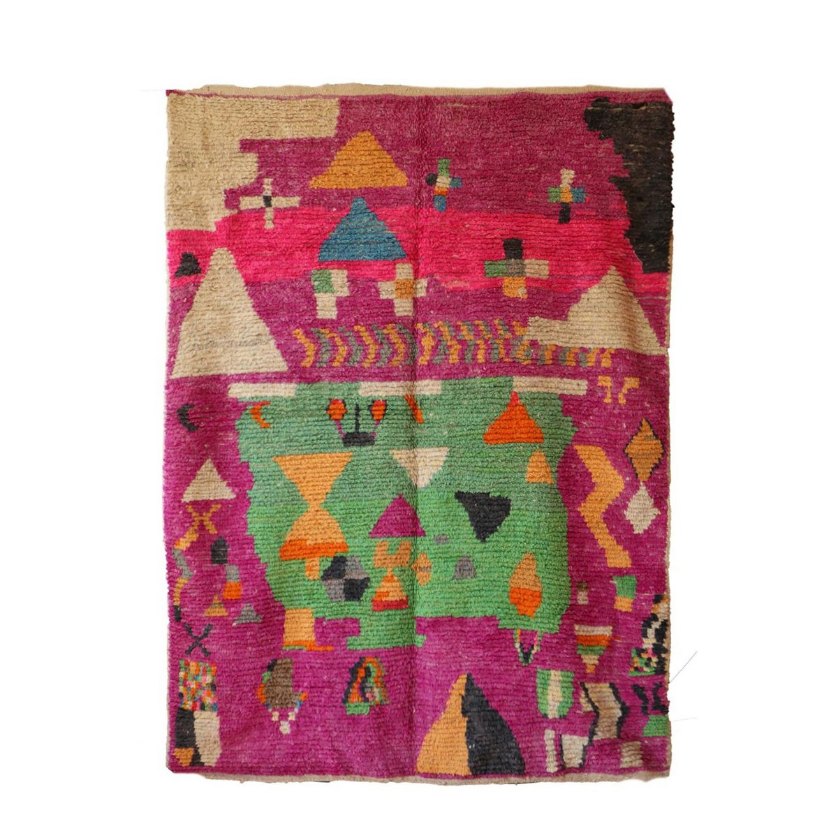 Marokkanischer Berber Teppich reine Wolle 180 x 249 cm