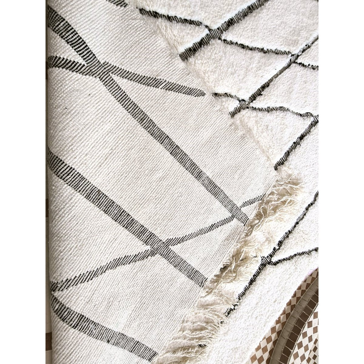 Berberteppich Beni Ouarain reine Wolle 160 x 255 cm