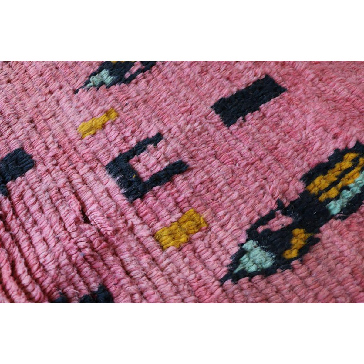 Marokkaner Berberkorridor Teppich reines Wolle 69 x 338 cm