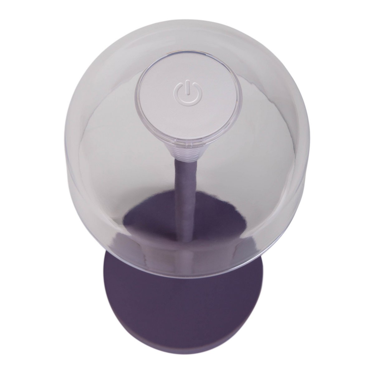 2-er Set LED-Akku-Tischleuchte "Gomba" für Außen und Innen, aus Metall und Kunststoff in Brombeere , 18,5 cm hoch