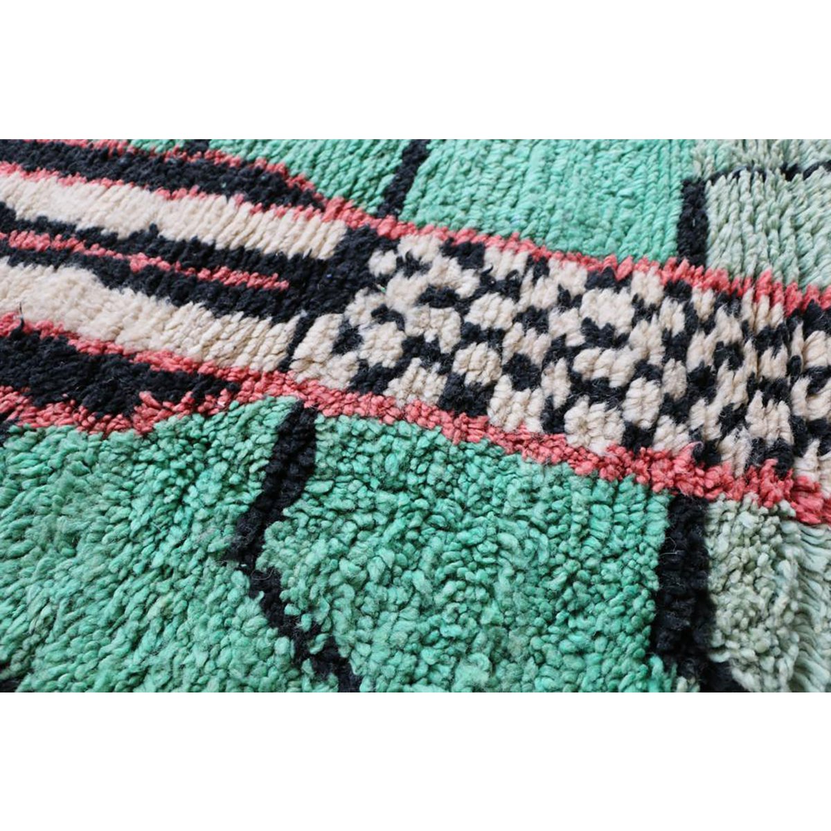 Reiner Korridor Teppich Berberwolle 81 x 294 cm