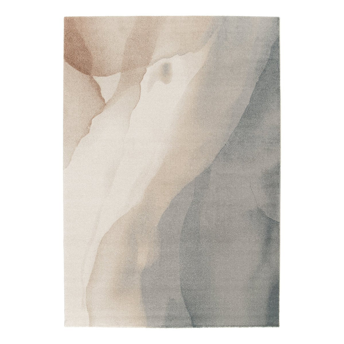 Abstrakter Aquarellteppich in recyceltem Polyester -Aquarell