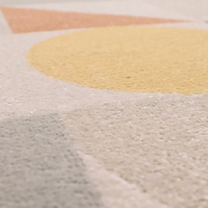 COLORFIELD superweicher, sehr grafischer Teppich