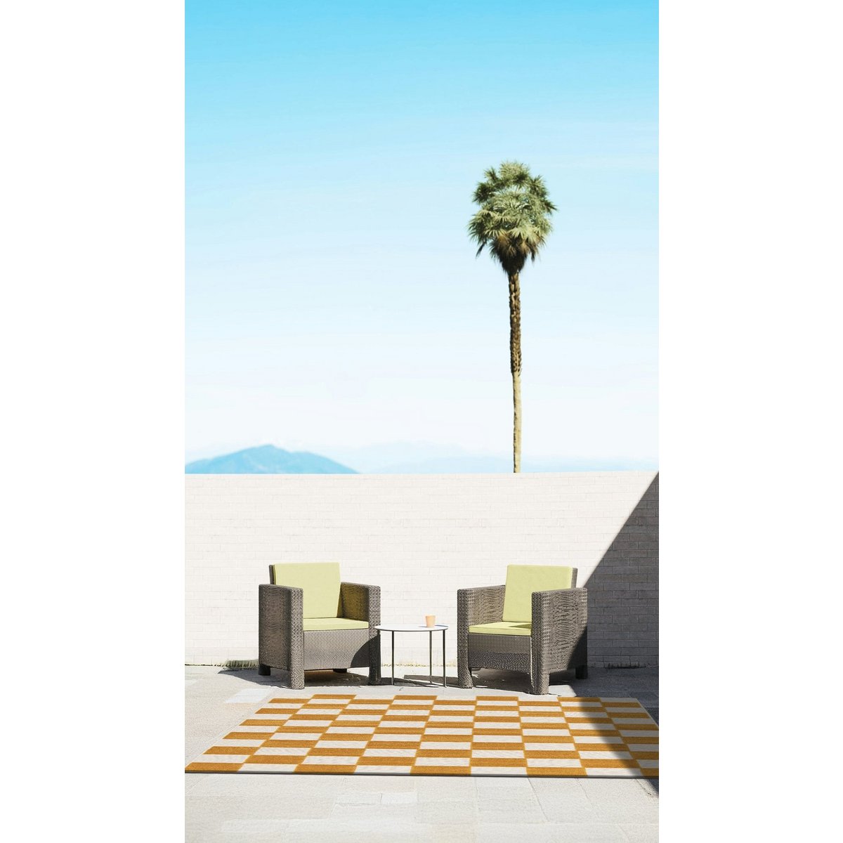 Plac Fliesen gewebt im Freien im Freien Teppich