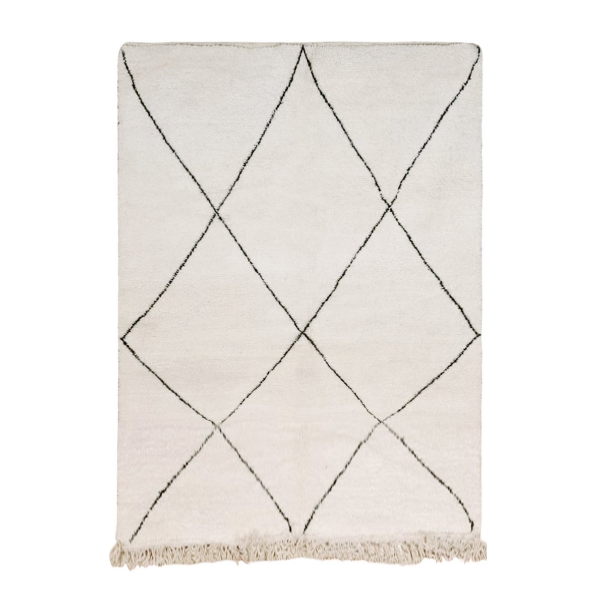 Berberteppich Beni Ouarain reine Wolle 163 x 271 cm