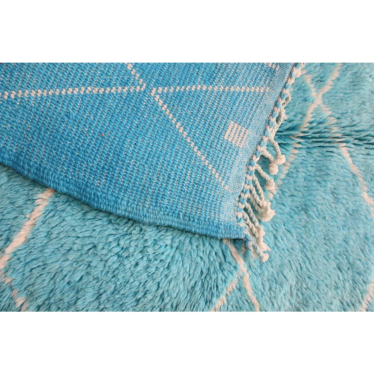 Marokkaner Berber Teppich reine Wolle 120 x 123 cm