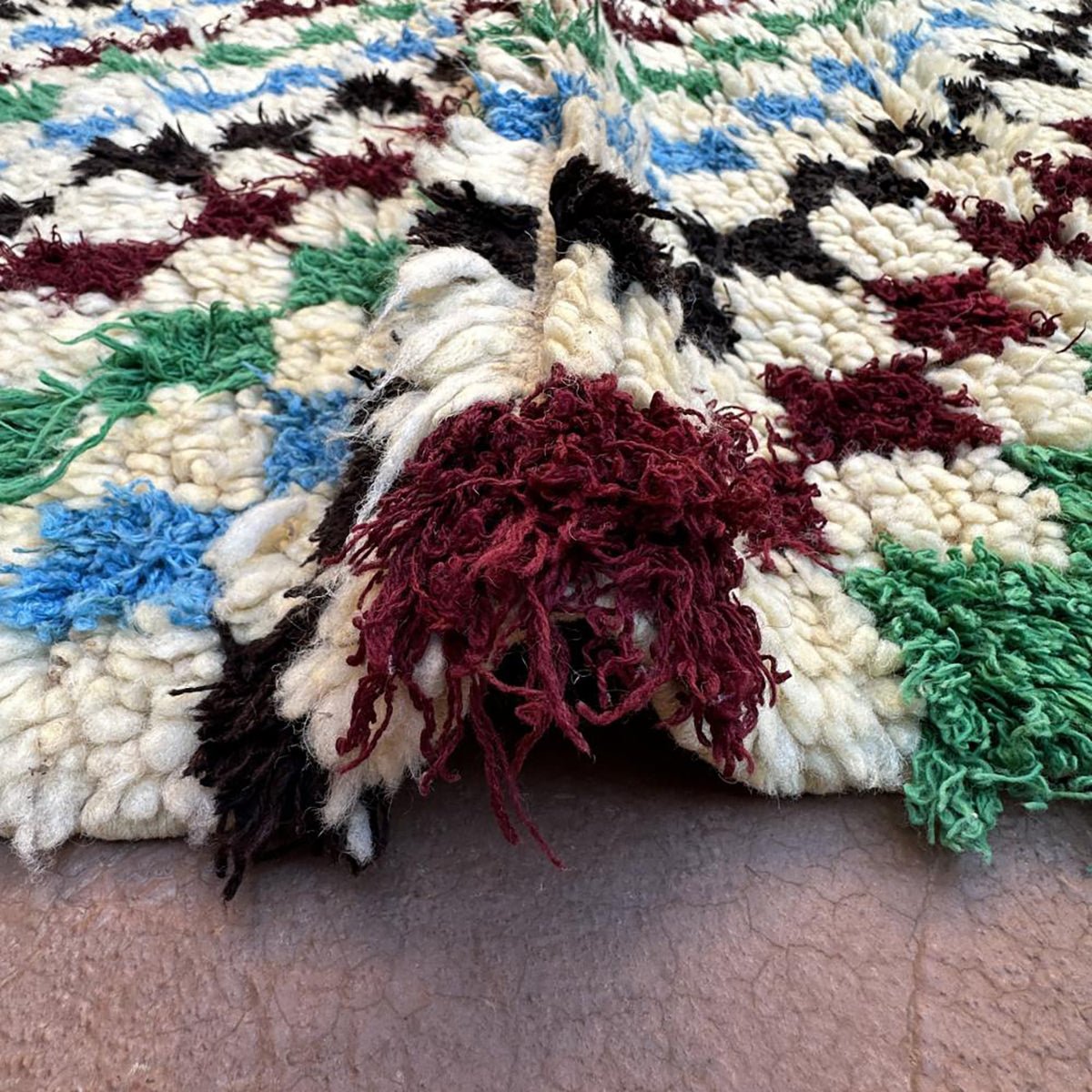 Marokkanischer Berber Teppich reine Wolle 76 x 182 cm