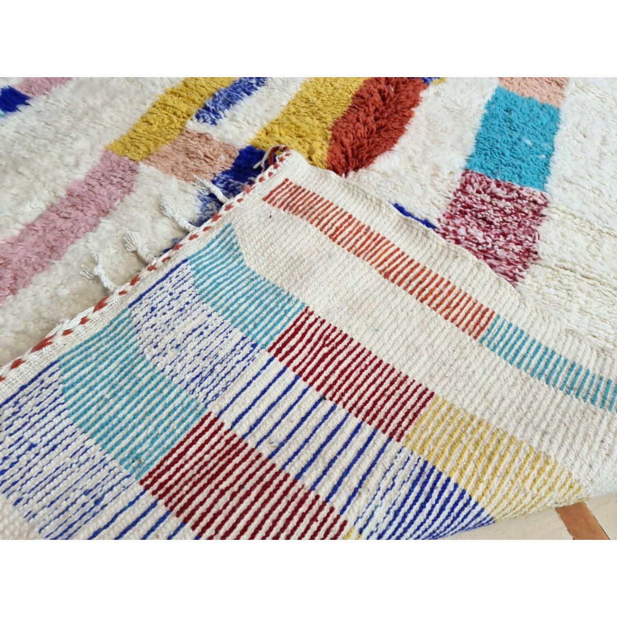 Authentischer Berberteppich aus reiner Wolle, 165 x 260 cm