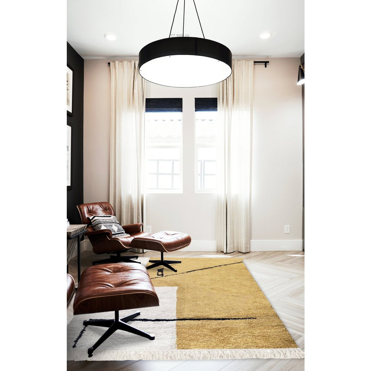 Designerteppich mit Fransen BABEL