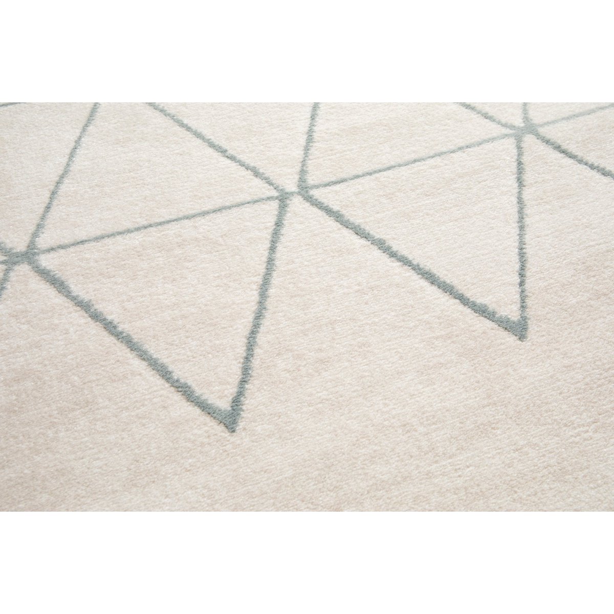 Geometrischer Teppich mit Ras in Samt -Isozele -Polypropylen