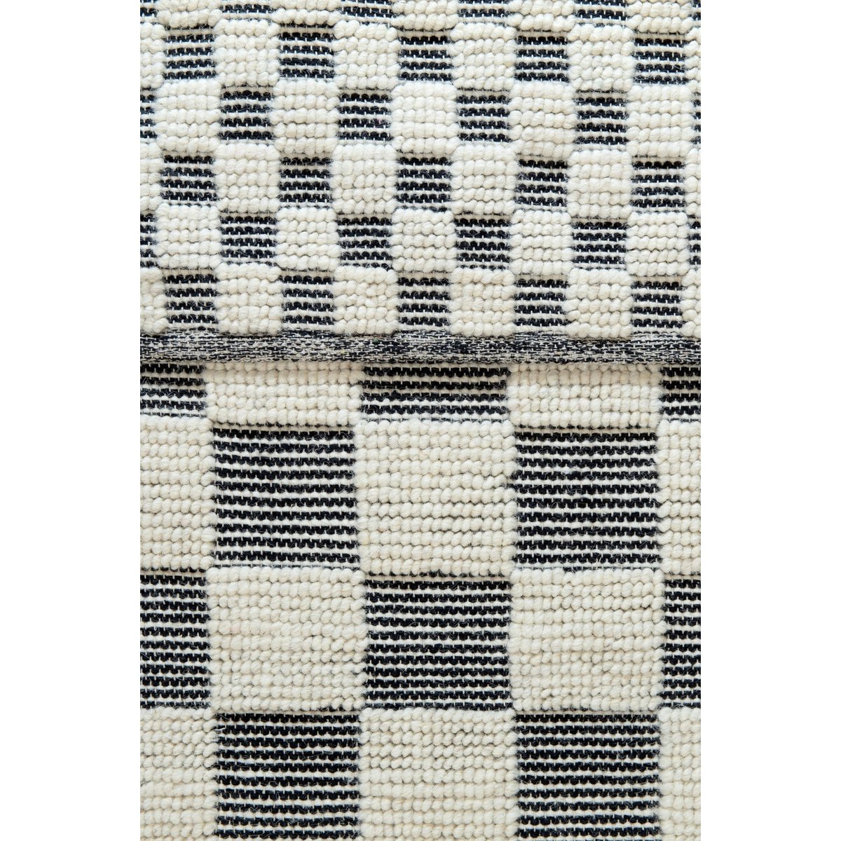 Wollteppich und Baumwolle mit weichen handgefertigten Fliesen Gabin