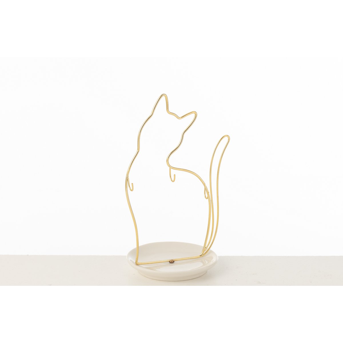 J-Line Katzennapf Porzellan/Metall groß