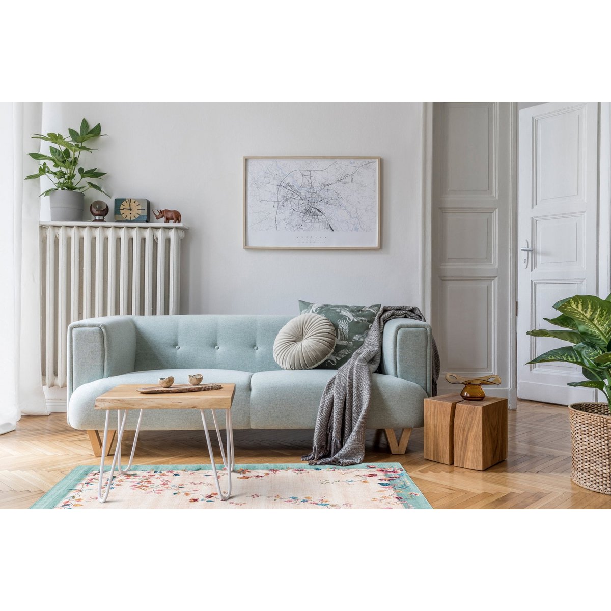 High Definitionsdruck Blumenteppich Marie Antoinette