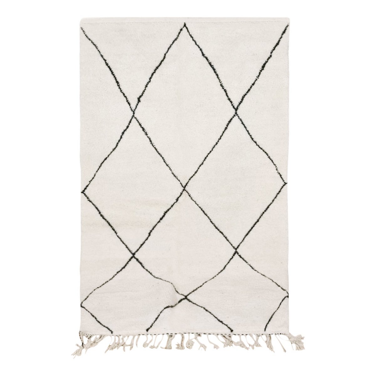 Berberteppich Beni Ouarain reine Wolle 163 x 271 cm