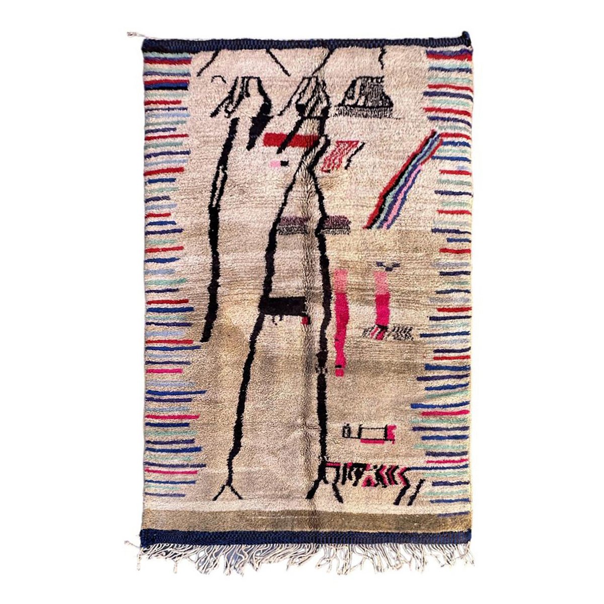 Berber Teppich aus farbig mich 168 x 266 cm