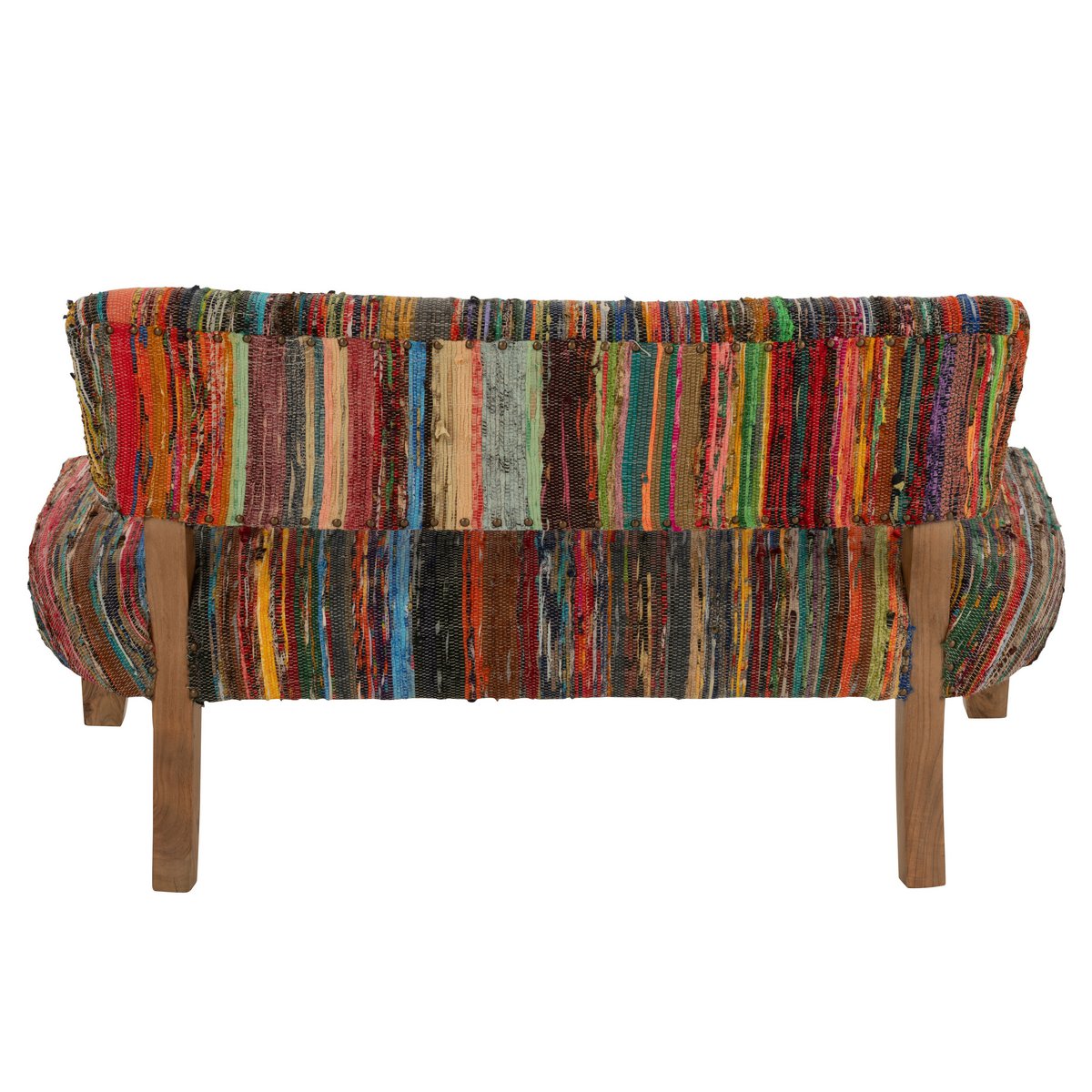 J-Line Sofa 2 Personen Chindi Holz/Textil-Mix