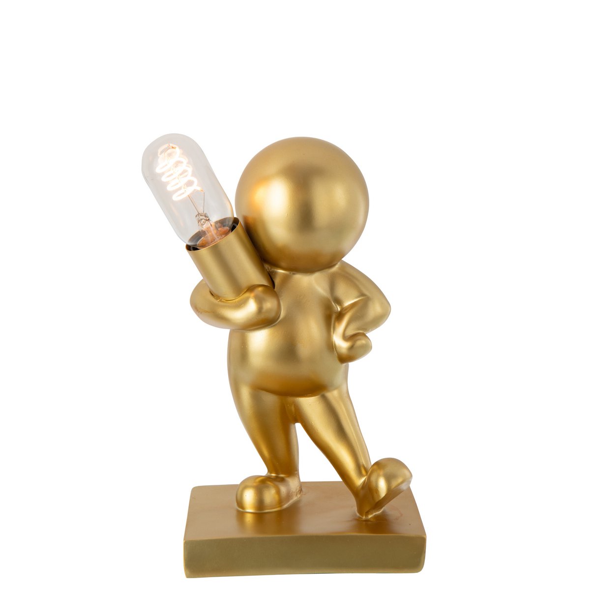 J-Line Tischlampe Marcel Lime Golden