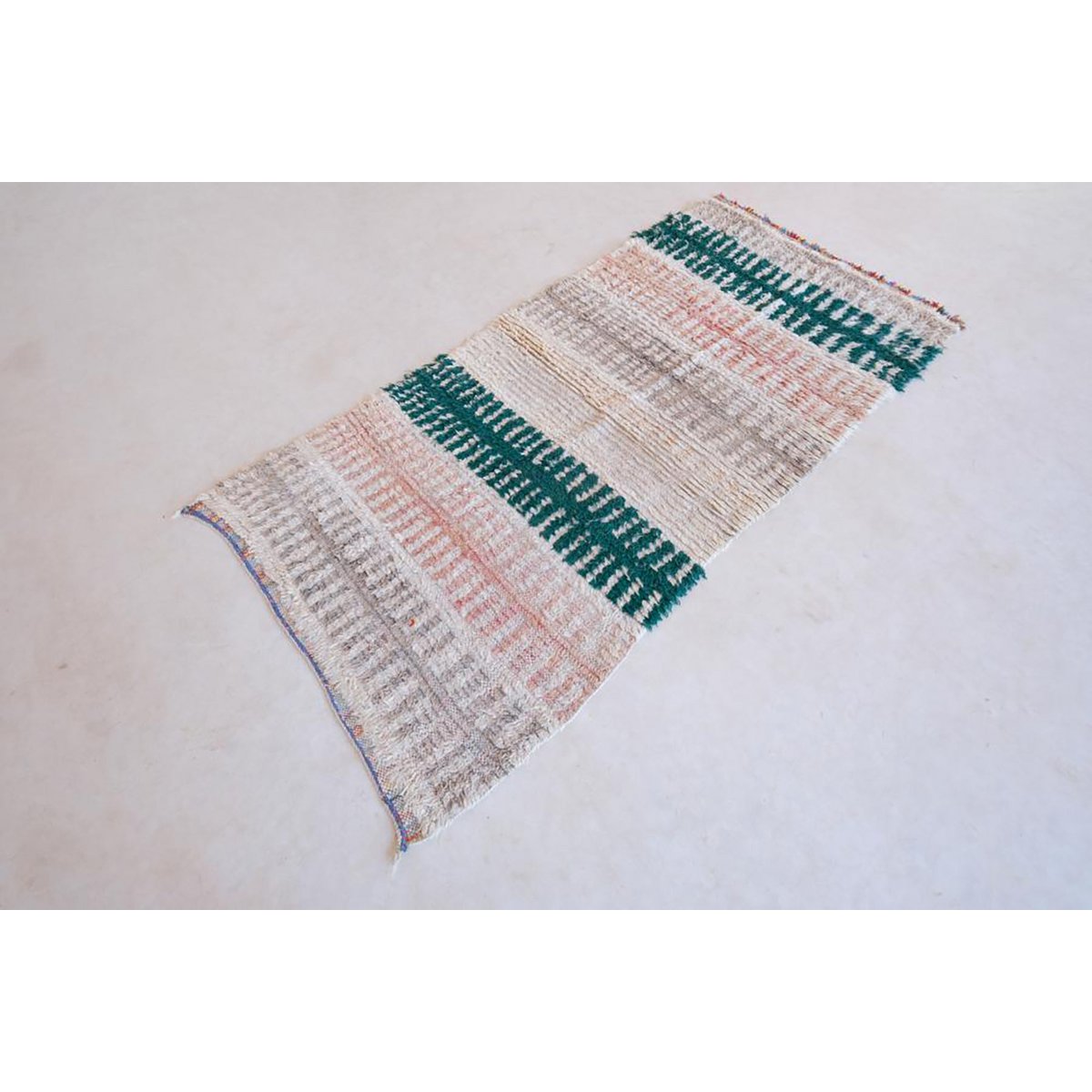 Marokkaans Berber tapijt van zuivere wol 87 x 176 cm