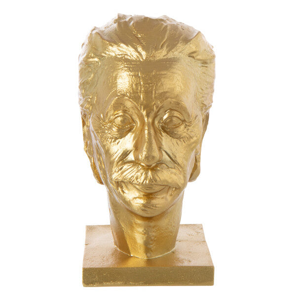 Einstein Büste Gold Dekofigur 25cm