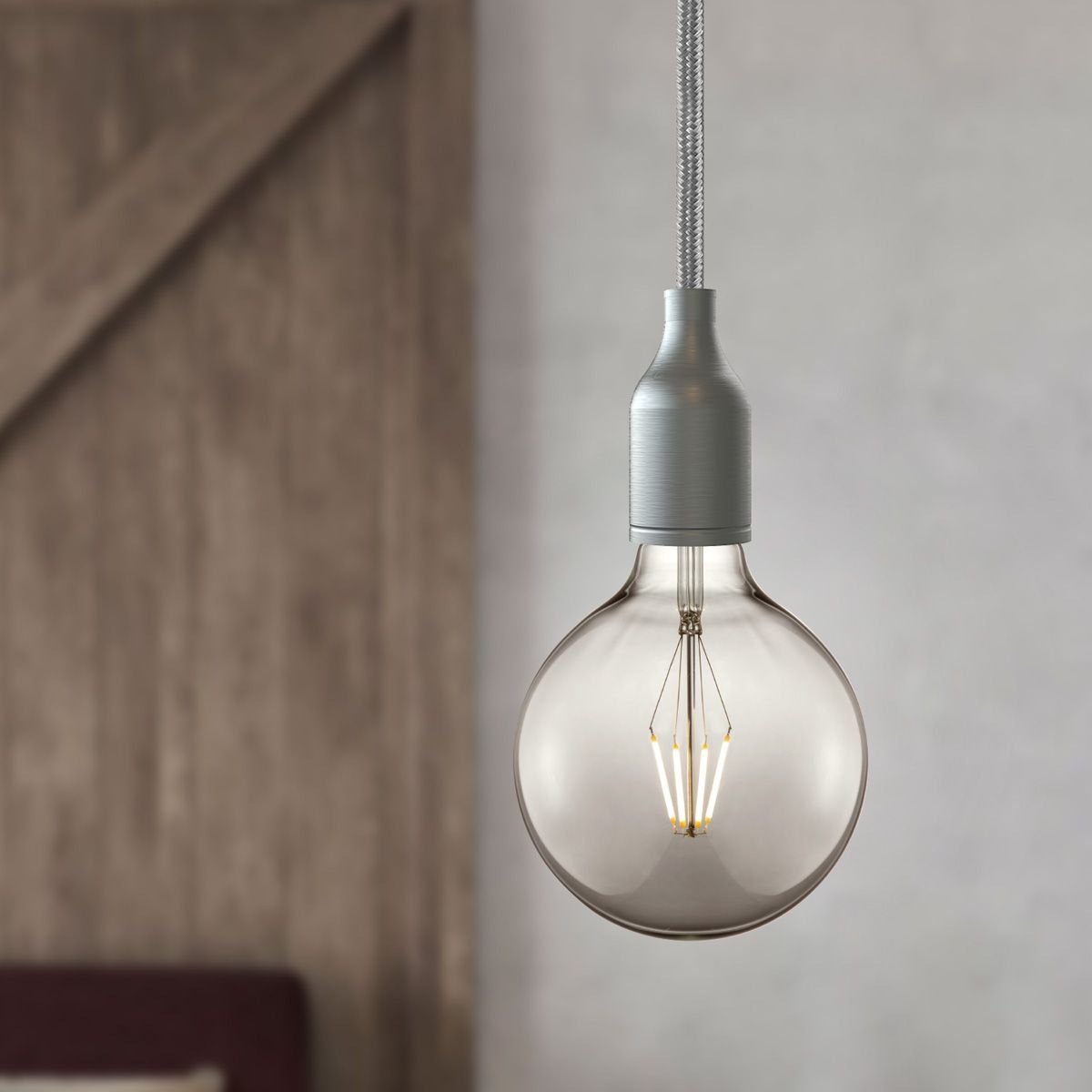 Home Sweet Home dimmable LED Carbon A E27 G125 4W 120Lm 1800K smoke