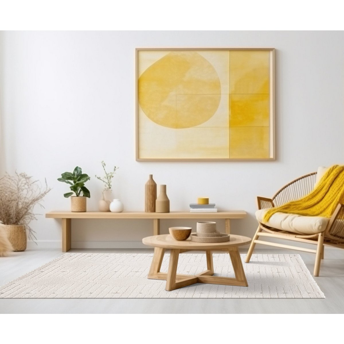 Designteppich mit Sael Reliefeffekt