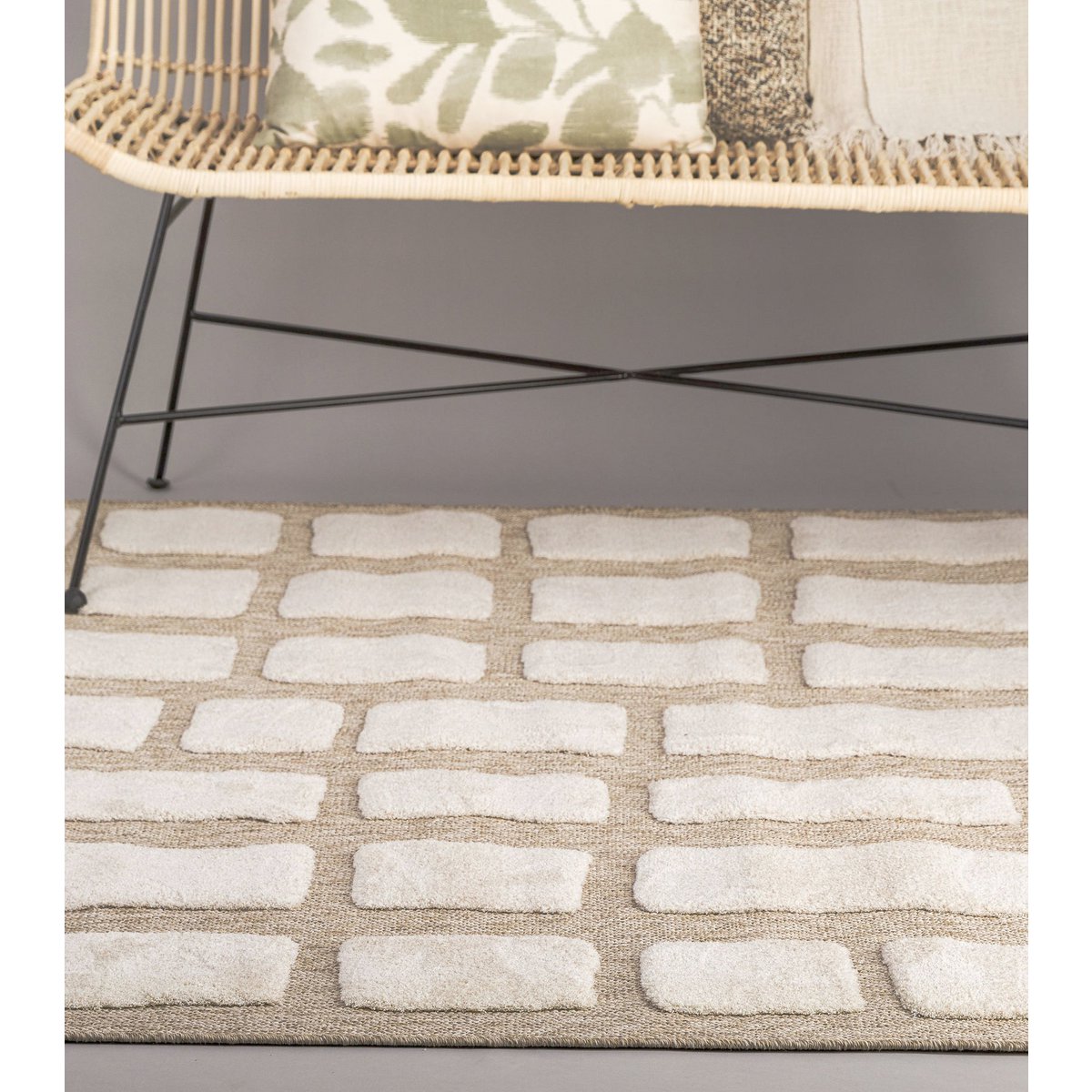 Velvet Effect Teppich und Slow Life Dune Dune Flat -Stil -Webenstil