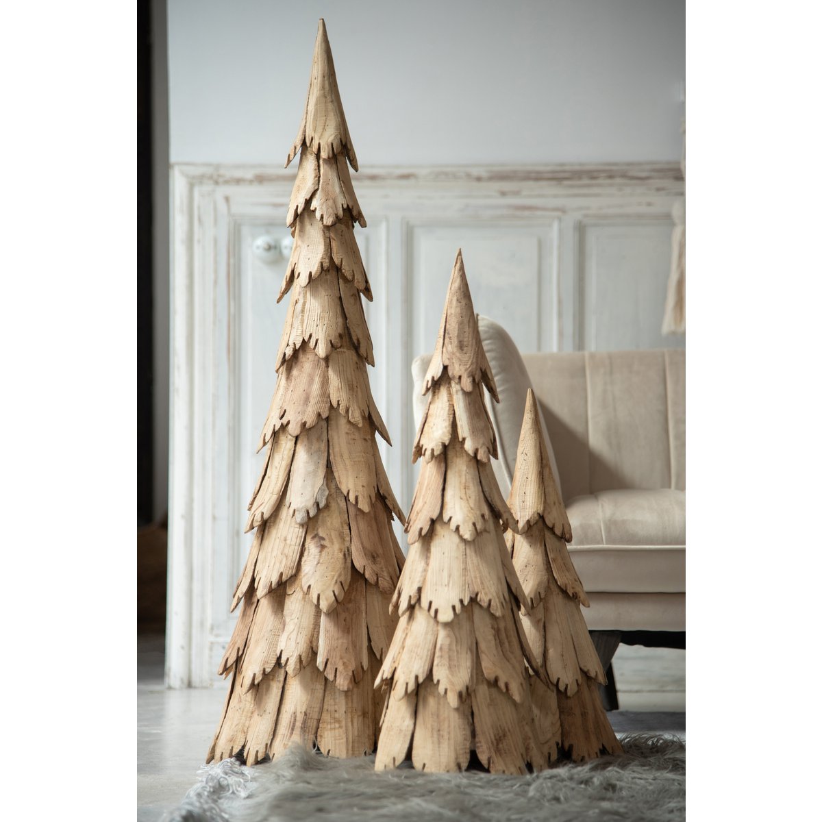 J-Line Weihnachtsbaum – Holz – Natur – klein